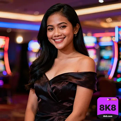8k8 smiling woman casino 2